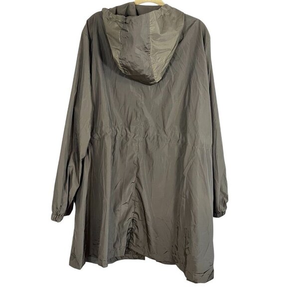 IN Voland Jacket Military 26W Green Neutral Minimalist Raincoat Preppy Army 80s - Picture 8 of 12